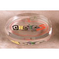 Lucite Lie Down Oval Embedment (4 1/4"x3 1/4"x1 1/4")